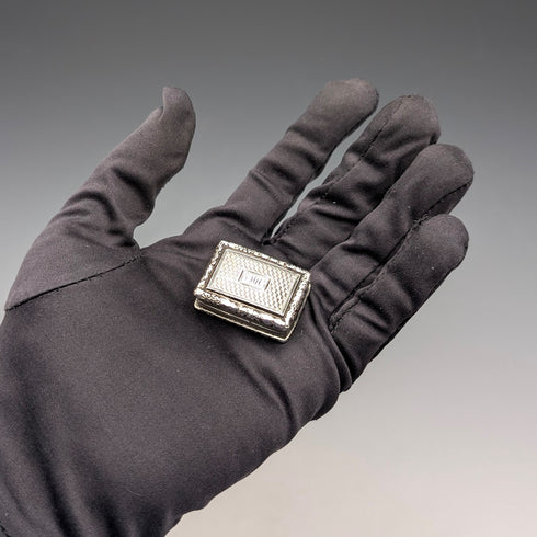1824年 英国アンティーク 純銀製 ヴィネグレット 19.5g John Bettridge